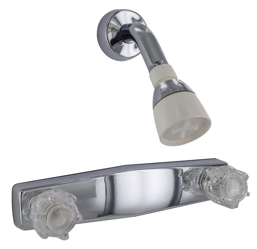 PF214334 – VALTERRA LLC Shower Control Valve, 2 Valve Single Piece Wall Mount Brass Compression Valve 8 Inch 2 Clear ...